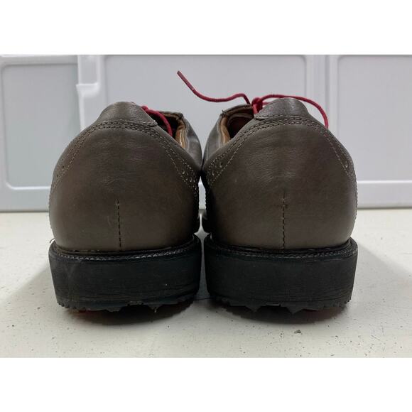 Men FootJoy Icon Oxford leather wing-tip athletic golf shoes, 12M main image 8